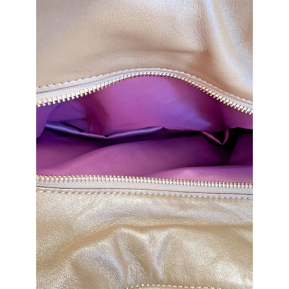 Coach Madison Phoebe Op Art Gold Sateen Purple Interior Shoulder Bag 26448 - Picture 11 of 15